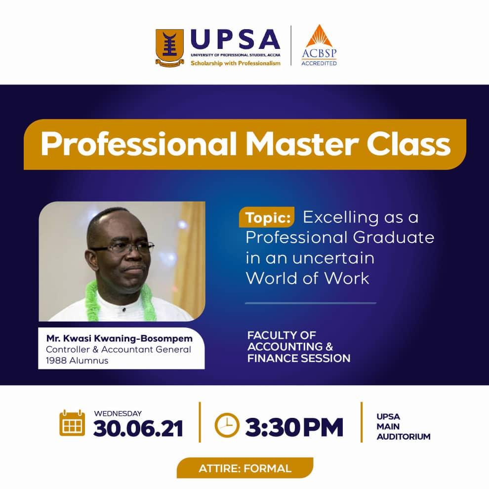 Professional Master Class 2021 Faculty of Accounting & Finance