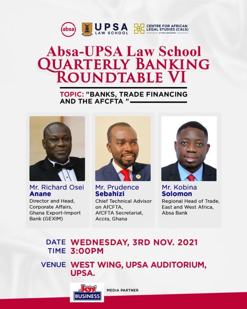Absa-UPSA Law School Quarterly Banking Roundtable VI