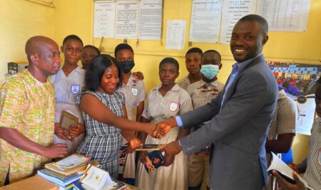 UPSA donates books to La-Nkwantanang Basic School