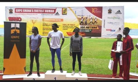 UPSA student wins Ghana’s Fastest Human Race in Central Region