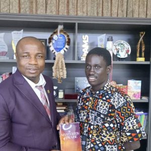 UPSA Alumnus, Emmanuel Darko, Donates New Book to UPSA Vice-Chancellor