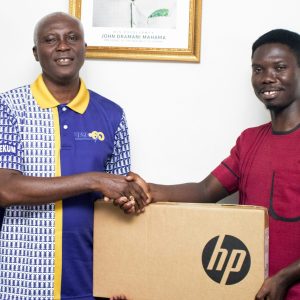 UPSA@60 Planning Committee Presents Laptop to Logo Design Winner, Recognises Runner-Up