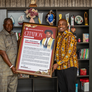 Nungua Nii Odaiteitse We Family Honours UPSA Vice-Chancellor for Advancing Educational Access