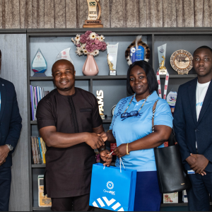 OmniBSIC Bank Delegation Pays Courtesy Call on UPSA Vice-Chancellor to Explore Strategic Partnership Opportunities