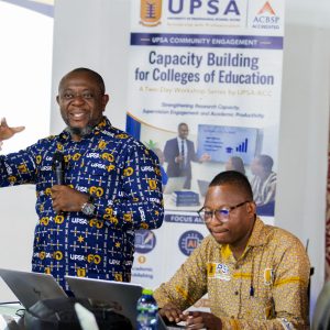 UPSA Research and Consultancy Centre Undertakes Outreach to Strengthen Research Capacity at Presbyterian Women’s College of Education
